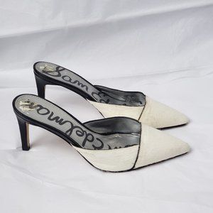 Sam Edelman Odelia  Calf Hair Mule Heels pumps 7.5